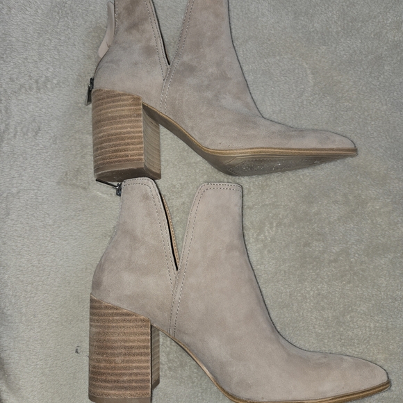 Steve Madden Beige Ankle Booties SZ 8 - Picture 4 of 8